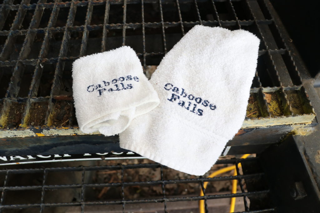 Caboose Falls towels